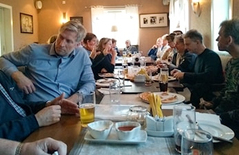 Fullt hus på pizzakvelden