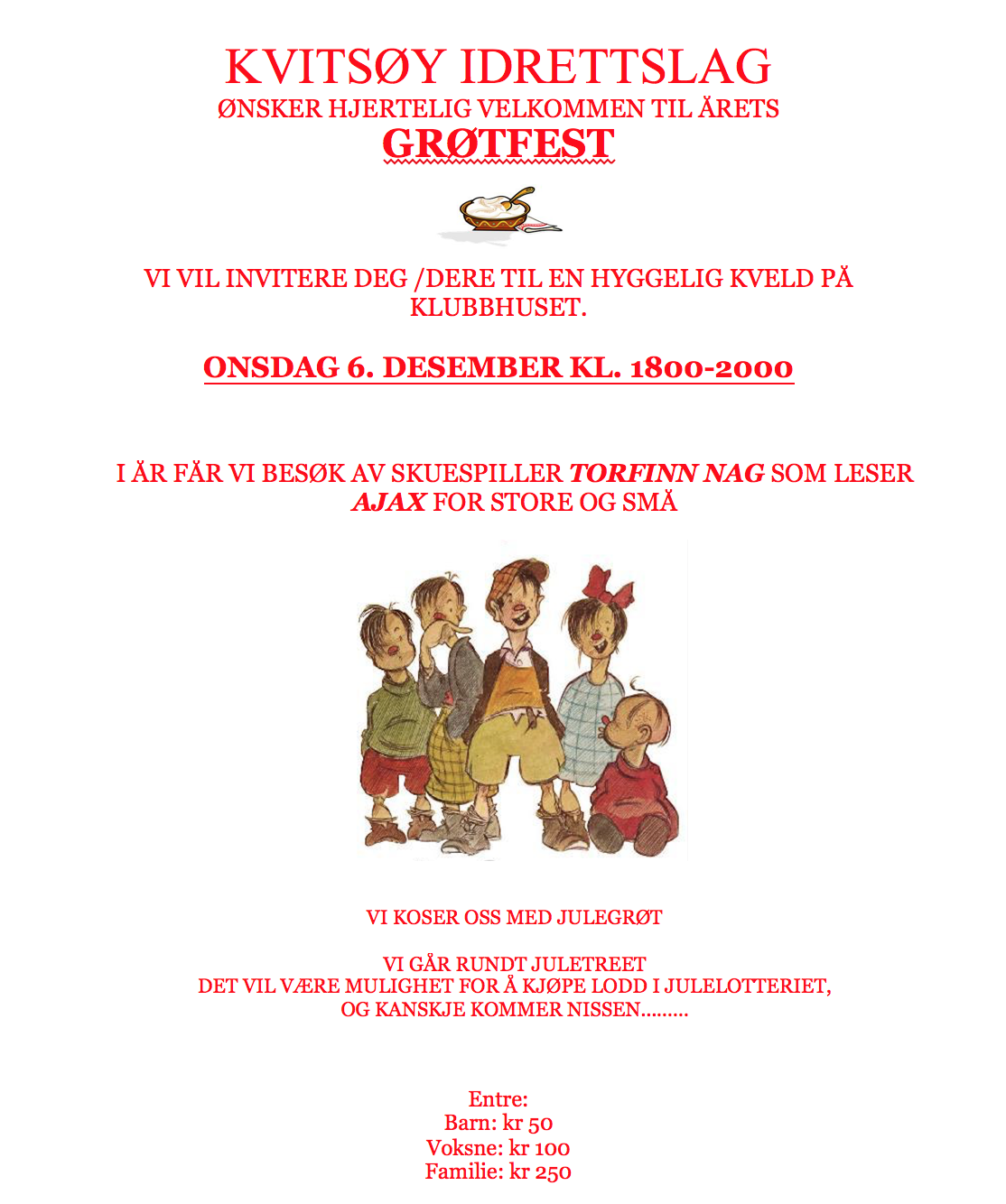 Velkommen til Grøtfest!