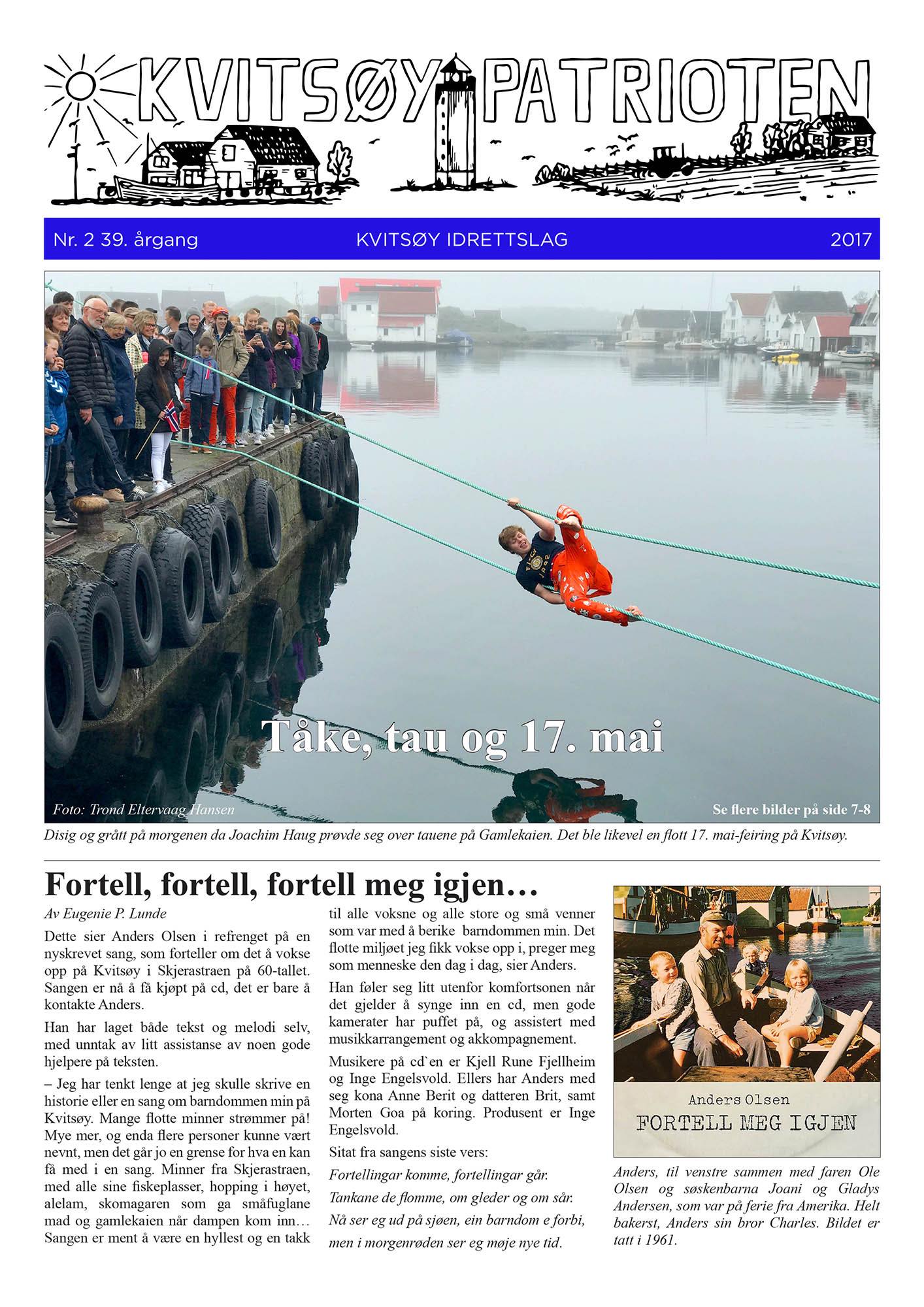 Ny utgave nå trykket og leverti ut til alle husstander på Kvitsøy og abonnenter!