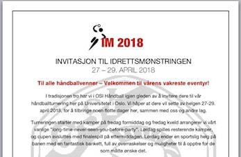 Påmeldingen til IM2018 har åpnet