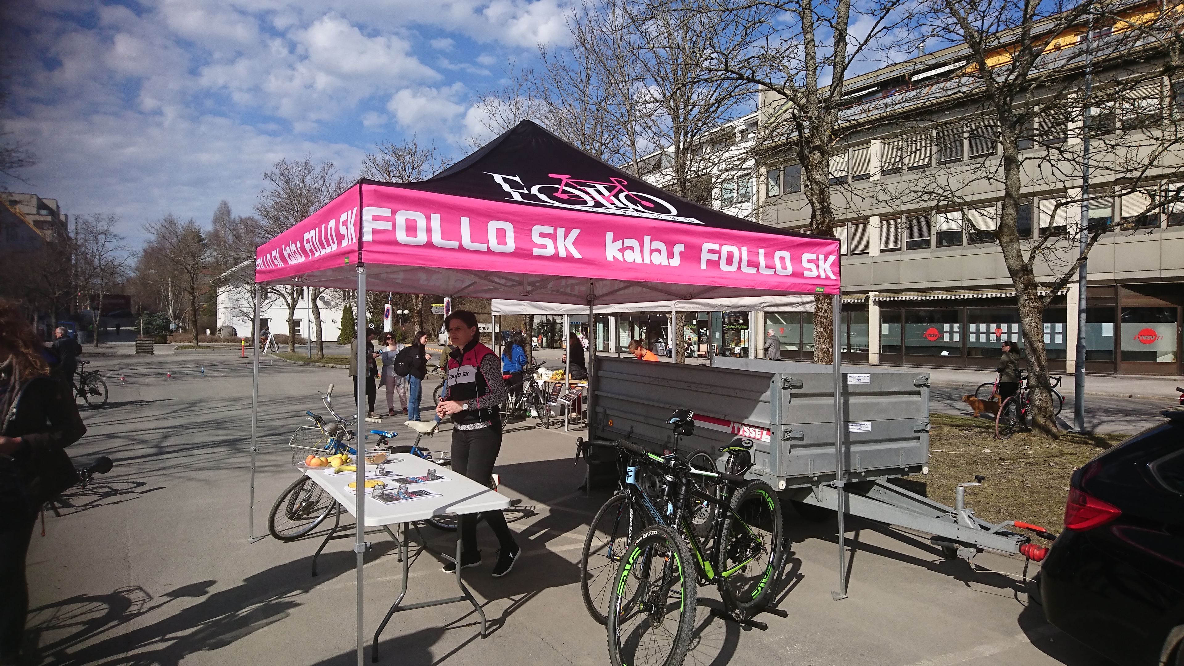 Sykkeldag i Ås, Follo Sykkelklubb en av mange utstillere