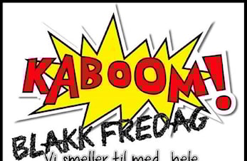 Fredag 27. november er det "Blakk Fredag" hos Comet Sport