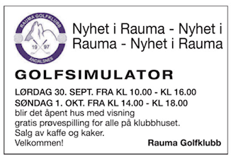 Golfsimulatoren ferdig montert og klar til bruk - åpning førstkommende helg