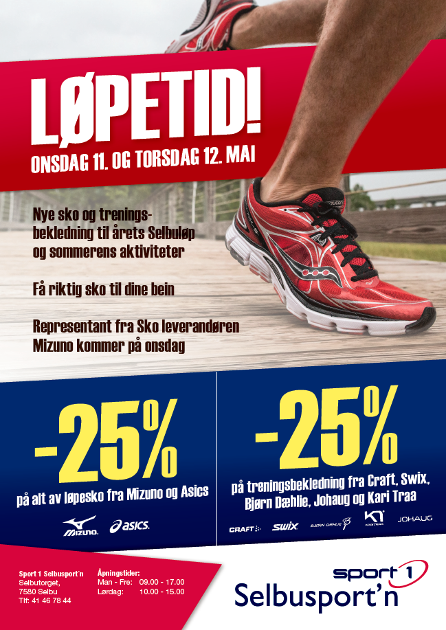 Tilbud fra Selbusport