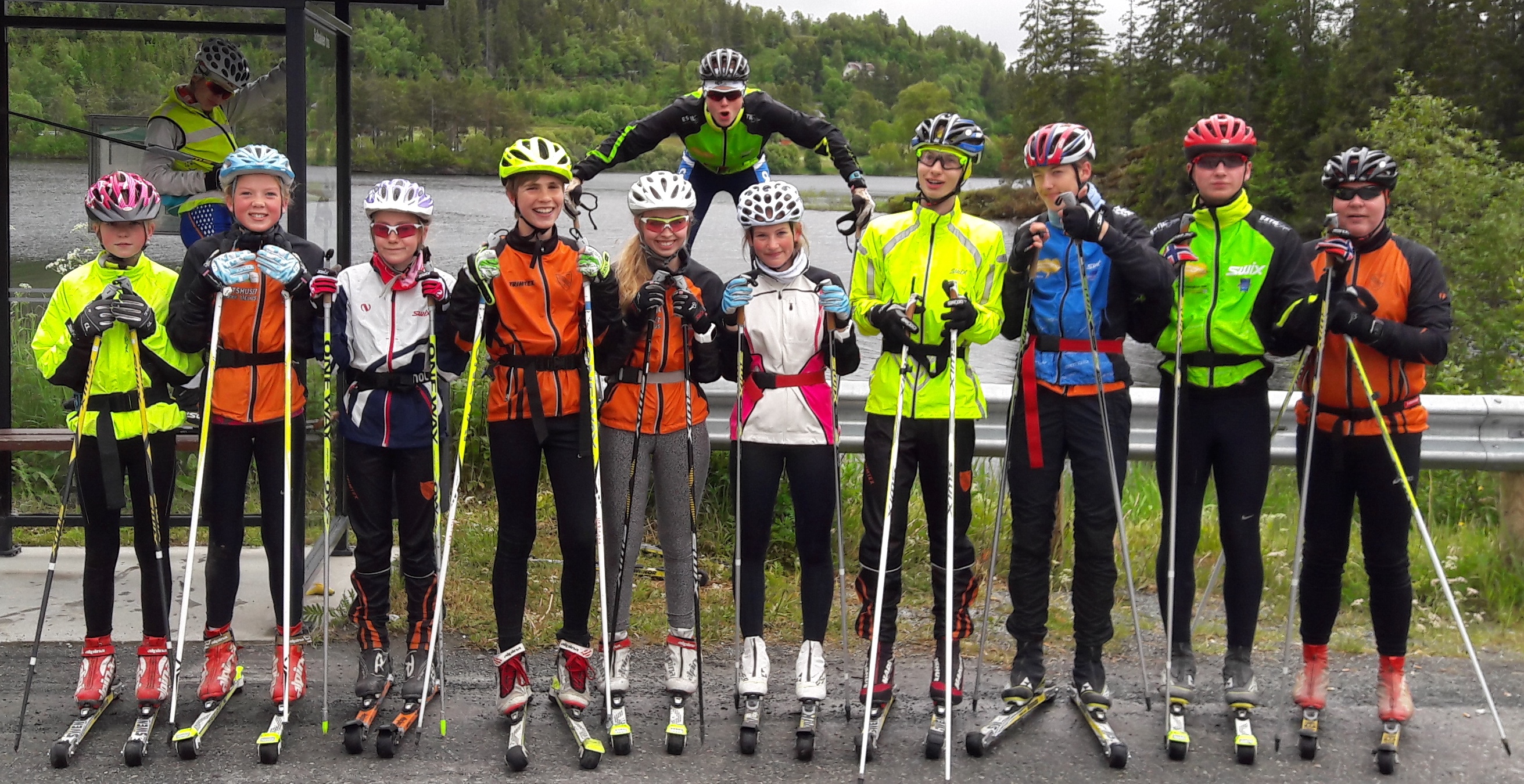 Full fart på rulleski