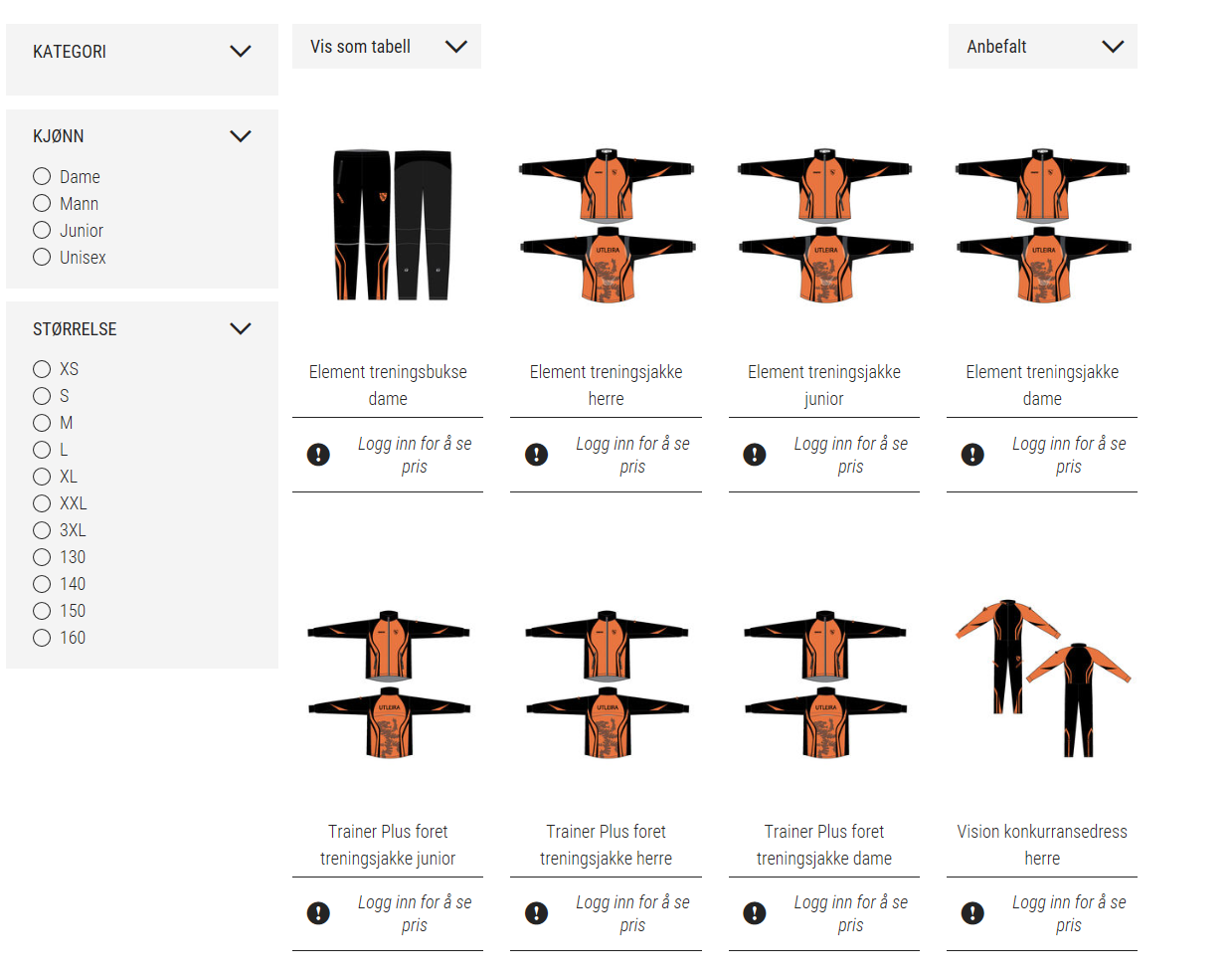 Kleskolleksjonen for Utleira IL Ski kan kjøpes nå!