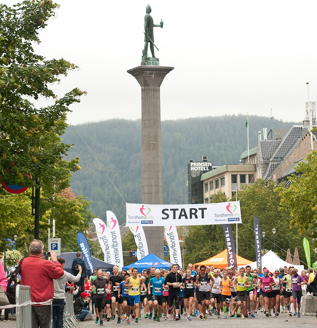 Sterke resultater på Trondheim maraton