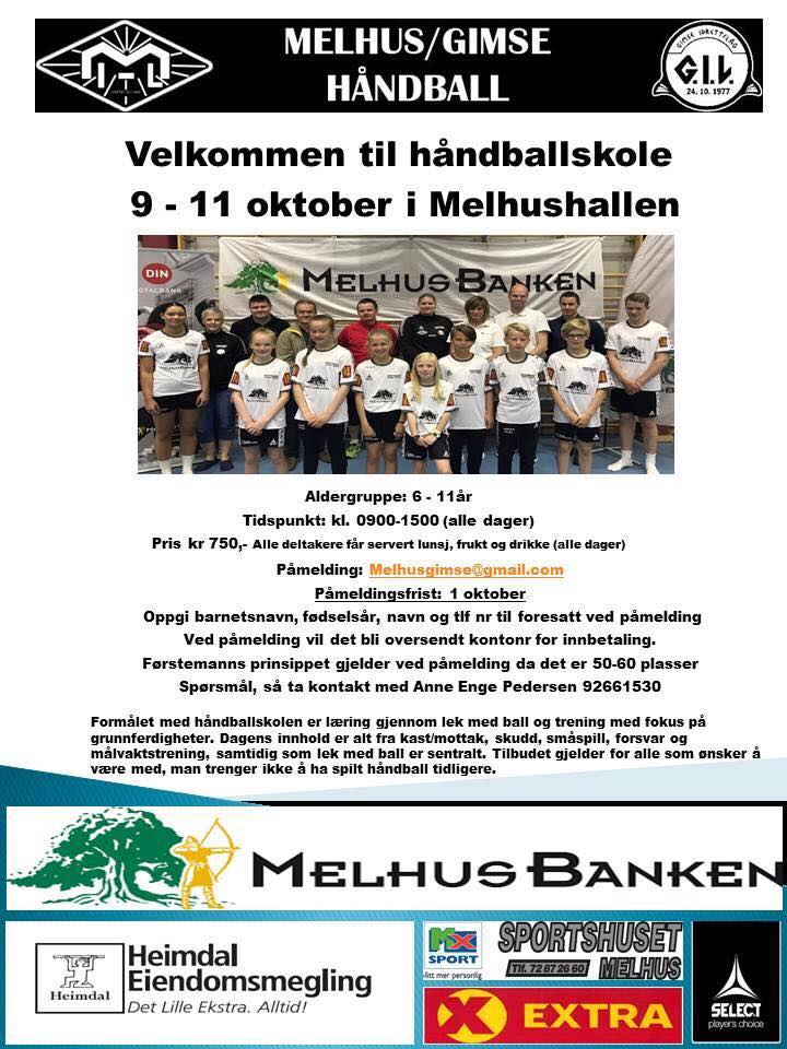 Håndballskole i Høstferien