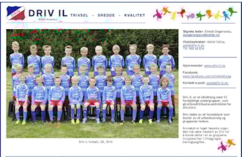 Driv IL oppdatert info høst 2016