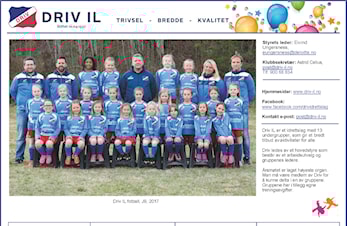 Driv IL, oversikt grupper