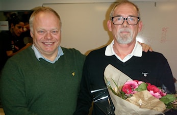 Terje Moen tildelt Hederstegn på Årsmøte.