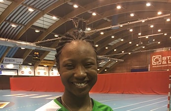Lillian Washington - ny klubbrekord i høyde uten tilløp.