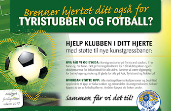 Støtt vårt kunstgressprosjekt !