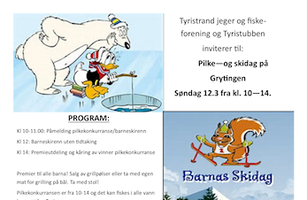 Pilke - og skidag på Grytingen søndag 12.3 fra 10-14