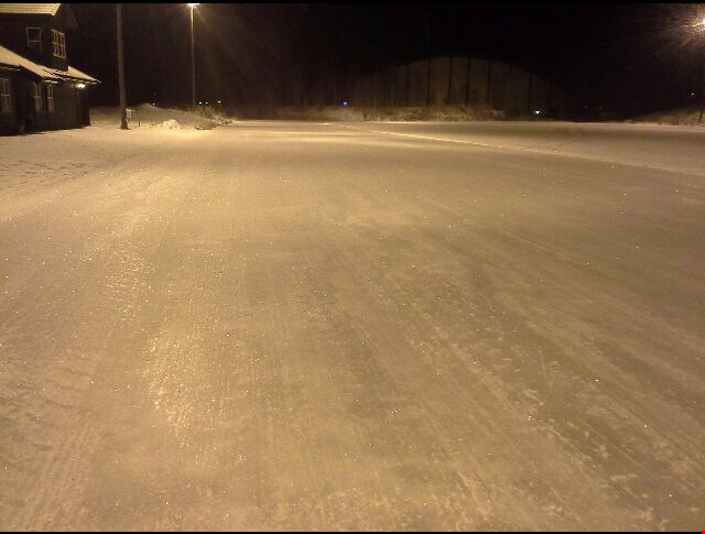 Isen klar på stange