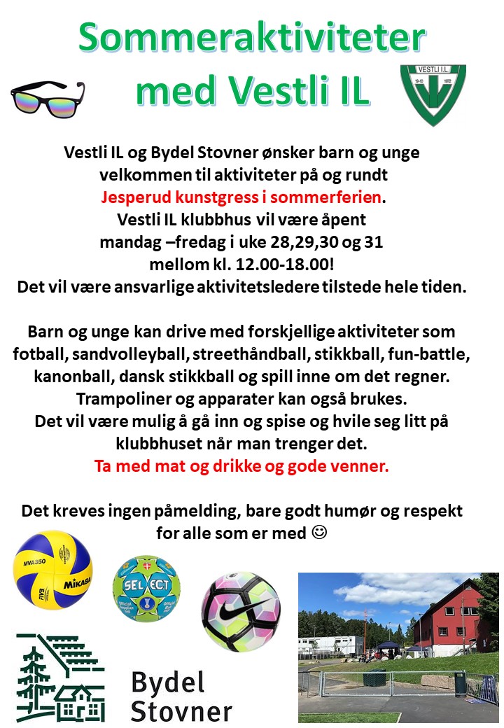 Sommeraktiviteter med Bydel Stovner og Vestli IL.