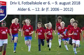Tine Fotballskole 6. - 9. august 2018, NB Påmelding KUN via nytt system, deltager.no