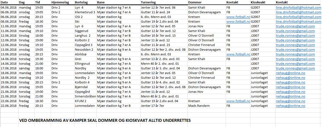 Kamper-dommer-kioskvakter juni 2018