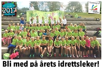 Friidrett arrangerer idrettsleker 22.6 - 24.6.2017, påmelding nå