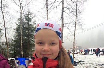 Hedda på 17. plass i Kjelsås sprinten
