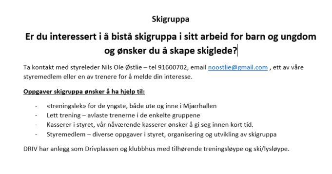Skigruppa