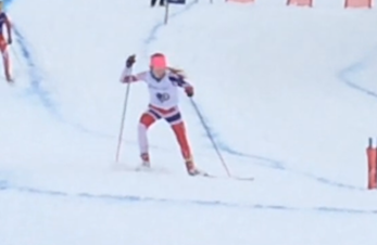 Hedda med på Hovedlandsrenn i Fauske 26-27/2