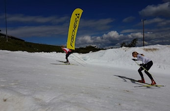 Ranja Nekkar vant sommerskisprint på snø 19 juni!!