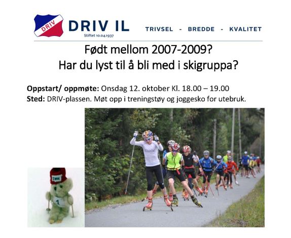 Oppstart ski høst 2016