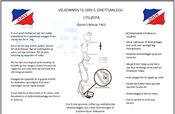 Velkommen til Driv IL idrettsanlegg, lysløypa