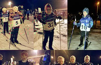 Rekrutter går cuprenn i Spydeberg kunstsnøløype