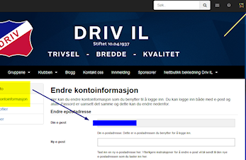 Har du korrekt info på din kontoprofil?