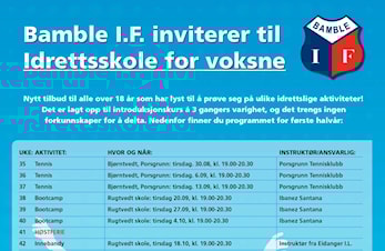 Høstsesongen starter snart!