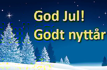 God Jul og gode ønsker for det nye året!