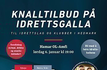 Idrettsgalla på Hamar 6.januar 2018