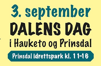 Dalens dag - lørdag 3. september. Møt opp!