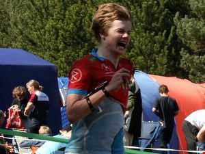Eirik vant - leder foran jaktstarten