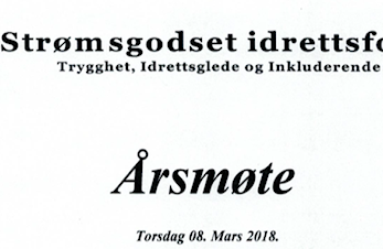 Dokumenter Strømsgodset IF Årsmøte 8. mars 2018