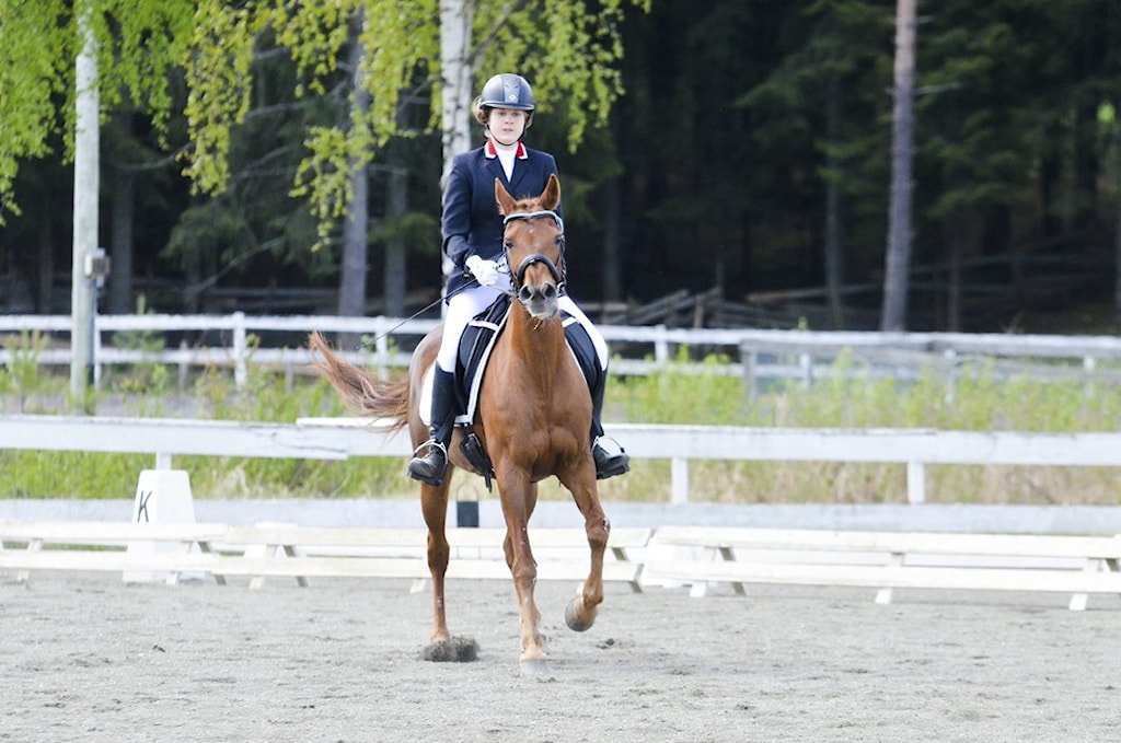NUMMER FIRE: Kristine Carlsen ble nummer fire i klasse Lett C:ponni.