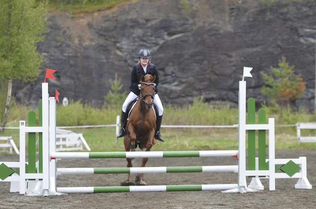 FJERDEPLASS: Kristine Carlsen og Nadirah Bint Shan El Shams ble nummer fire i klasse 70 centimeter.