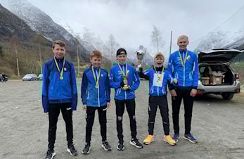 Hyen vann guteklassa på Oldestafetten