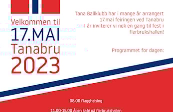 Program for 17 mai i Tanabru 2023