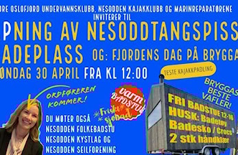 Fjordens dag på kollektivbrygga, og åpning av Nesoddtangspissen badeområde