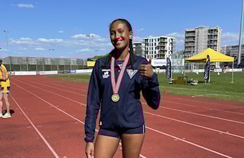 Jamila Isman norsk mester Kvinner U20 i mangekamp
