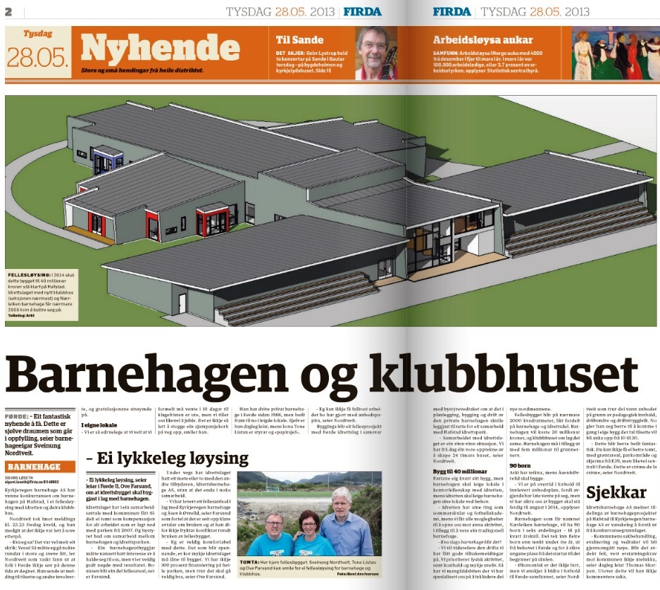 Nytt klubbhus i Hafstadparken