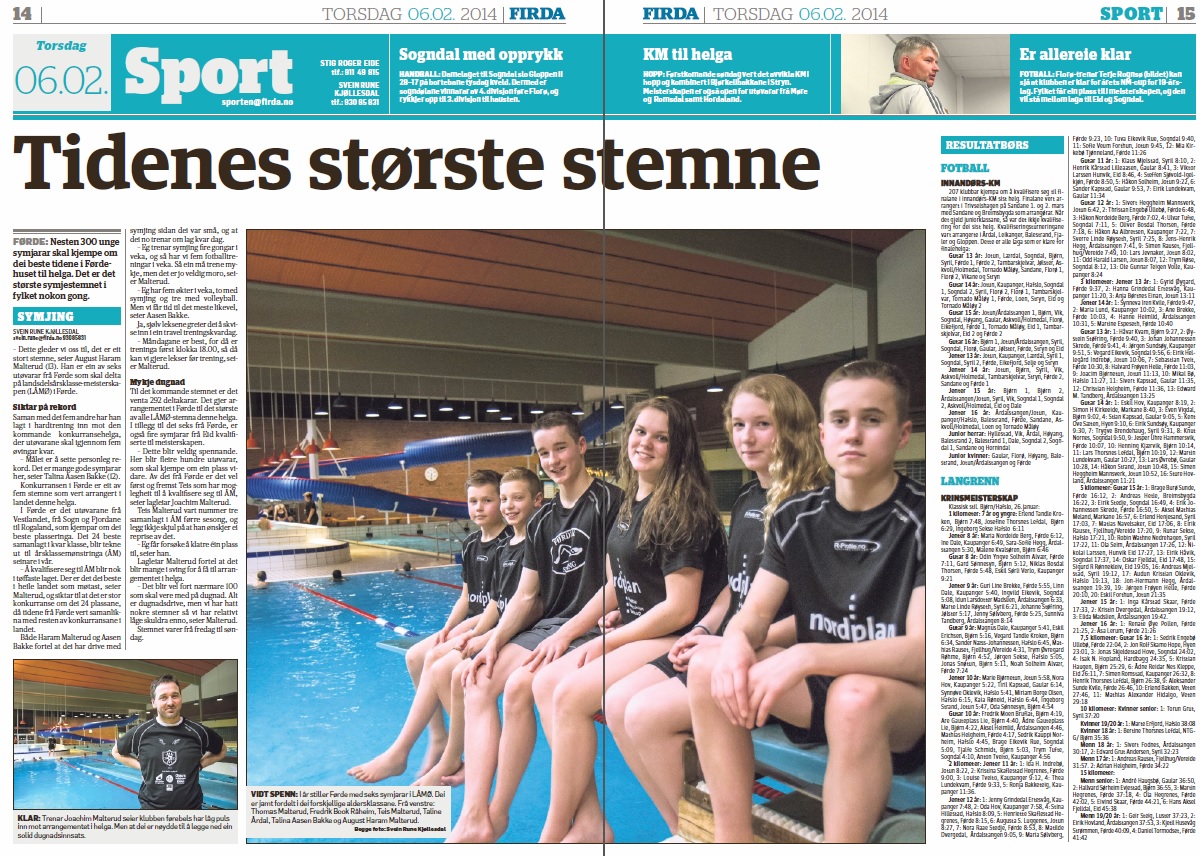 Tidenes største symjestemne!