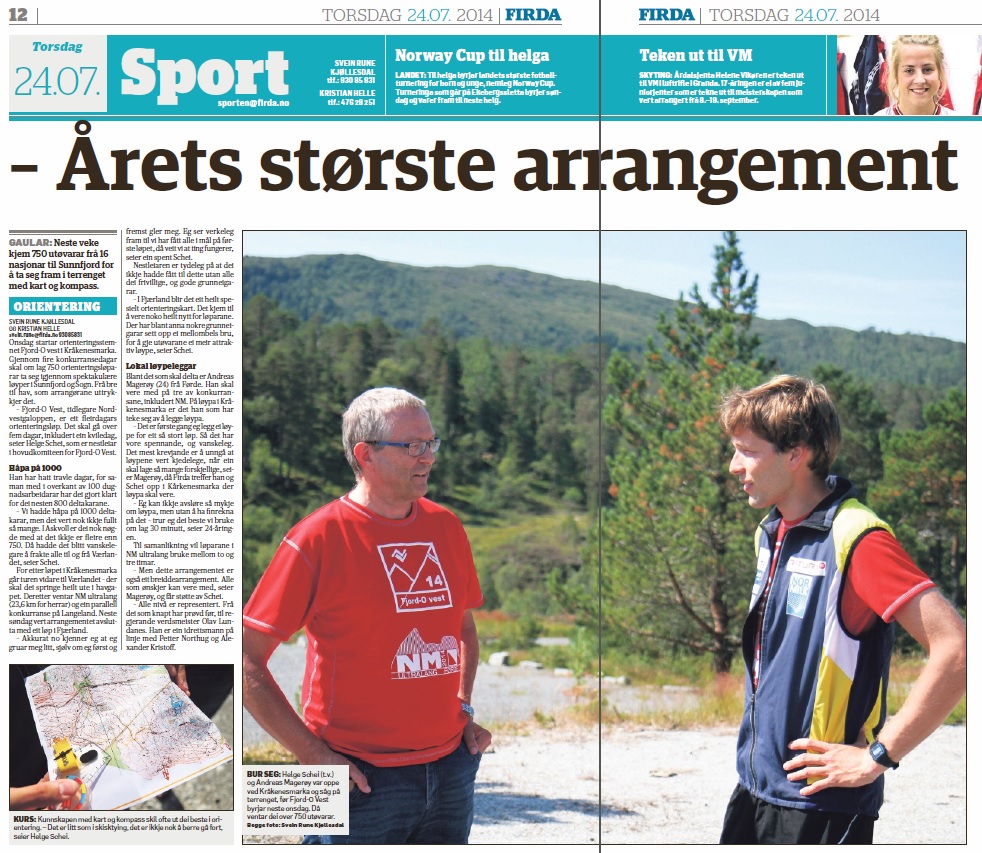 NM i orientering til Førde