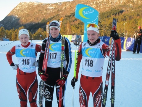 Jørgen Ringdal Sæter -Sunnylven IL, Torgeir Hauso Volda Turn og IL - Allidrettslag og Gaute Bø -Markane IL. Foto: Klemet Bø