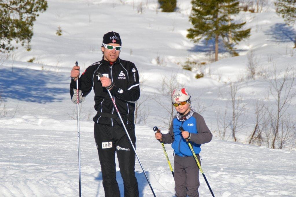Johnny og Torje Seljeset. Foto: Margunn Hjelmeset