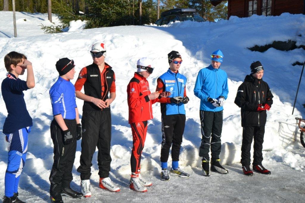 Premieutdeling for klasse G14. Foto: Margunn Hjelmeset