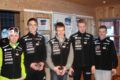 Gutar 16 år frå Team Statkraft Nordfjord. Foto: Ingrid Meland